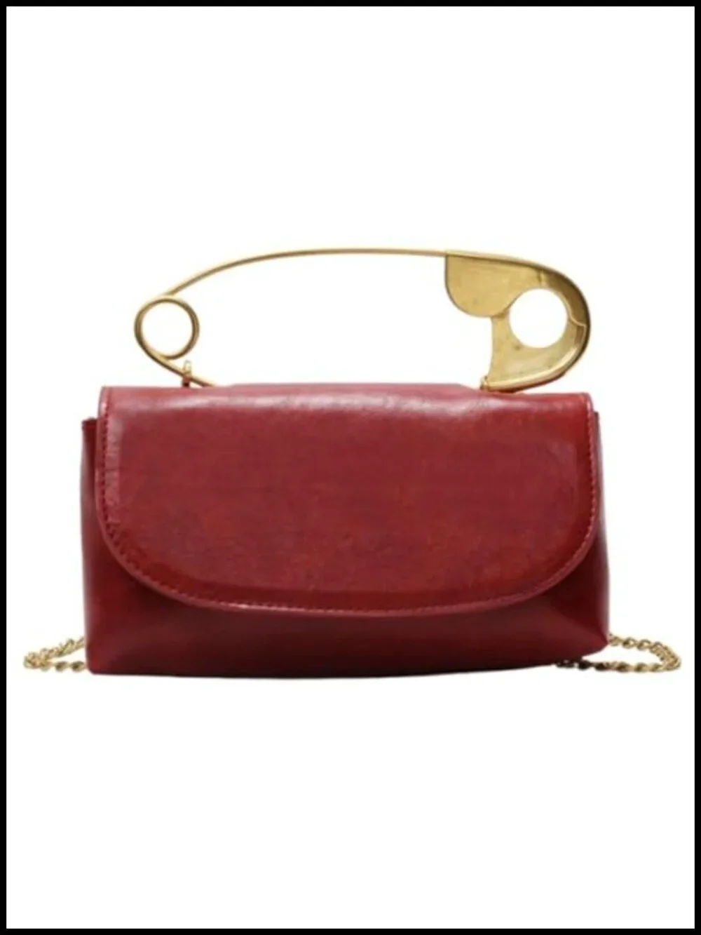 Faux Leather Hobo Bag Top Handle Crossbody Chain Strap Purse